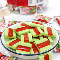 Fabricant de chewing-gum en gros, chewing-gum fruité à la pastèque trempé dans de la gelée, chocolat, chewing-gum en vrac, boîte, sac