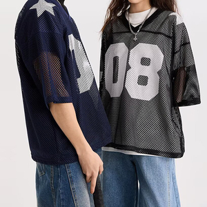 Camiseta Personalizable con Estampado Digital, Cuello en V, Manga Corta, para Hombre, Verano 2026, Estilo Deportivo Informal y Holgado - Product Image 6
