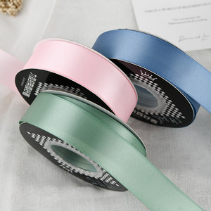 <span class=keywords><strong>Cinta</strong></span> de Raso de Poliéster de Doble Cara Encriptada, Rollo de Accesorios para el Cabello, Empaque para Ramos de Flores - Product Image 2