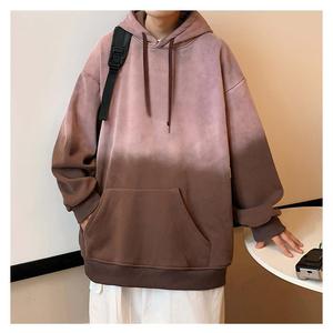 Certifié universel personnalisé déchiré sweats à capuche hommes poids lourd lavé à l'acide en détresse 100% coton imperméable Anti-rides teint blanc - Product Image 2