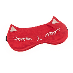 Mặt nạ ngủ bằng <span class=keywords><strong>satin</strong></span> hình mèo dễ thương, nhẹ, thêu tay, chất liệu mềm mại như lụa - Product Image 6