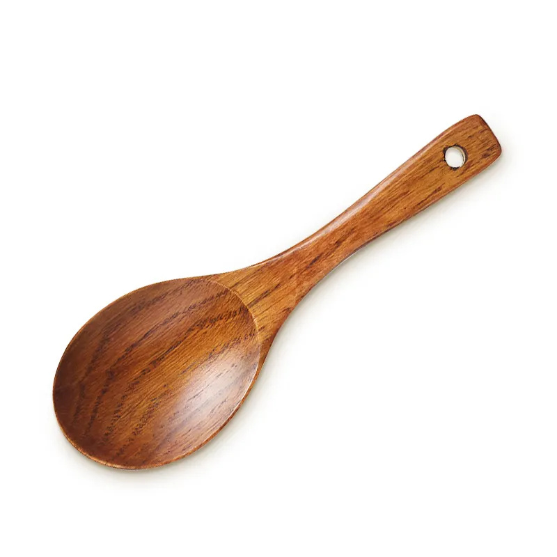 Best-selling High Quality Kitchen Utensils Chinese Wooden Rice Serving Spoon
