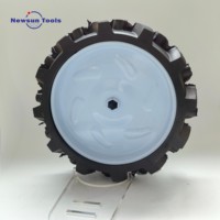 Haute qualité 15x4.00-11 pneu en caoutchouc solide agricole Mini roue de tracteur à main pour Micro labour Machine neige balayeuse tondeuse à gazon