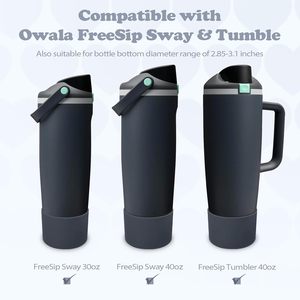 Copriscatola in silicone per bottiglie Owala FreeSip Sway da 30oz e 40oz, antiscivolo, antigraffio, migliora la stabilità, per bottiglie sportive da viaggio - Product Image 3