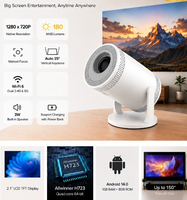 Mini Proyector Óptico Semi-Cerrado C300, 720P, 180ANSI, Resistente al Polvo, Larga Duración, Android 14, 1+8GB, WiFi 6, Portátil para Interiores y Exteriores