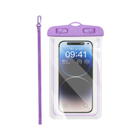 ORPHIE Nouvelle Pochette Étanche Universelle en PVC Lumineuse pour Téléphone Tactile – Sacoche Transparente pour iPhone Samsung