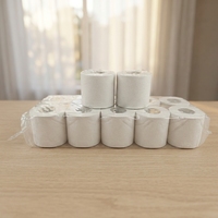 Papier toilette en rouleau OEM personnalisé à prix abordable, fabriqué à partir de pâte vierge, doux, sans poussière, absorbant et jetable dans les toilettes