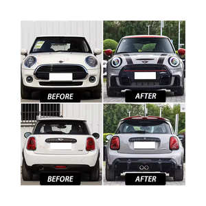 Kit carrosserie de conversion ancien vers nouveau pour <span class=keywords><strong>Mini</strong></span> F56 <span class=keywords><strong>Cooper</strong></span> 2 portes (2014-2020) et <span class=keywords><strong>Mini</strong></span> Cabrio F57 <span class=keywords><strong>Cooper</strong></span> JCW (2021+), style JCW, sans aileron arrière. - Product Image 1