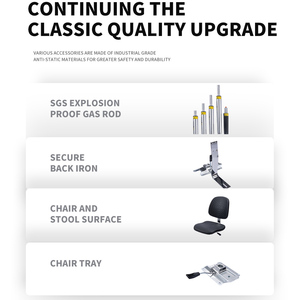 Yên Ghế Nhà Sản Xuất Với Ergonomic Trở Lại Hỗ Trợ Độ Nghiêng Và Chia Ghế Chiều Cao Có Thể Điều Chỉnh Phân Cho Nha Khoa Trợ Lý Bác Sĩ Phẫu Thuật - Product Image 3