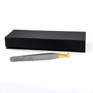 แหนบต่อขนตา,แหนบต่อขนตาสแตนเลส90องศาจากรัสเซียพร้อมปลายแหลม - Product Image 4