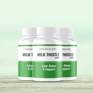 Cápsulas de Cardo Mariano para el Apoyo Hepático (Suplemento para el Cuidado de la Salud) de Marca Privada para la Limpieza y Desintoxicación del Hígado - Product Image 1