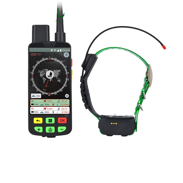 AHGUEP Professional Dog Training Collar Long Distance GPS GSM VHF Tracker IP67 Waterproof 4G Network Real-Time Tracking 1 Year