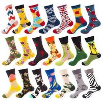 Chaussettes de compression unisexes mi-mollet en coton 100% imprimées pour Noël, avec logo personnalisé OEM ODM, anti-fatigue, pour le voyage et le sport