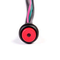 TOOWEI Interrupteur à bouton-poussoir rond à verrouillage automatique 16 mm LED IP67 étanche pour appareils réseau intelligents