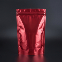 Sachet en aluminium alimentaire personnalisé avec fermeture éclair, finition brillante, anti-odeur, thermoscellable, plat et auto-adhésif