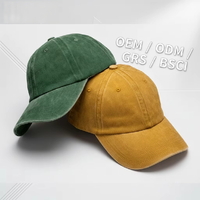 Casquette de baseball Dad Hat 6 panneaux en coton vieilli Bright Sun Sporty avec broderie à la main et impression en relief