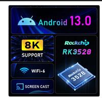 H96 Max V11 boîtier Smart TV Android 11 4 Go de RAM Rockchip 3318 4K Google 3D vidéo BT4.0 4K lecteur multimédia décodeur