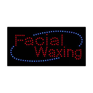 Beauty Salon cửa hàng chữ ánh sáng hoạt hình biển quảng cáo, 12*24 "<span class=keywords><strong>LED</strong></span> mở mặt waxing biển báo trong nhà - Product Image 3