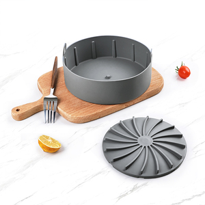 New Food Grade <b>Silicone</b> Mold Foldable Air Fryer Liners Reusable <b>Baking</b> Set Pot Insert Tower Basket Pan - Product Image 1