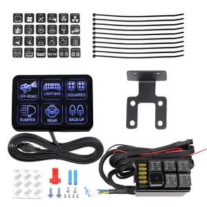 Dc 12V 24V Waterproof Led Touch Boat Screen Switches Panel 6 Gang Switch Panel Onoff Led Car Light Switch