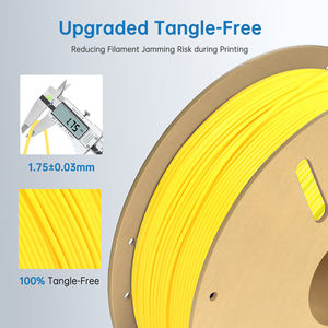 Filamento PETG Luminoso LONQI de 1.75mm, Filamento PETG Amarillo de Alta Velocidad para Impresora 3D FDM - Product Image 4