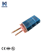 Évaporateur à ailettes hydrophiles en tube de cuivre personnalisé HANXIN pour système de réfrigération industrielle et lyophilisateur