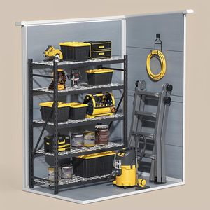 <span class=keywords><strong>Armoire</strong></span> <span class=keywords><strong>de</strong></span> rangement multifonctionnelle en plastique étanche pour <span class=keywords><strong>jardin</strong></span>, cour et terrasse, avec plancher inclus – Meilleure vente - Product Image 3