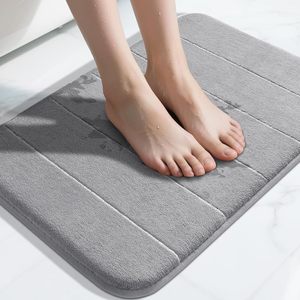 Tapis de bain en mousse à mémoire de forme FIGOO - Super absorbant, antidérapant, style <span class=keywords><strong>Kilim</strong></span> moderne, imperméable et lavable pour la maison, l'hôtel, la salle de bain et la douche - Product Image 2