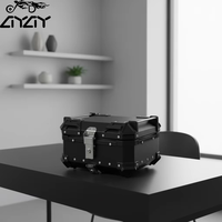 Nouveau design 25L Vente directe d'usine Boîte latérale de moto Étanche en alliage d'aluminium Rangement du coffre arrière de moto Bagages