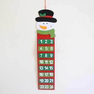 Nouveau design en gros de tissu de toile imprimé compte à rebours suspendu <span class=keywords><strong>calendrier</strong></span> de l'<span class=keywords><strong>avent</strong></span> de Noël pour enfants cadeaux - Product Image 4