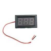 Voltmètre numérique DC 4,5V-30V, ampèremètre pour voiture, bateau, moto, affichage LED 0,56 pouce, mini testeur à montage sur panneau