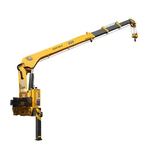Official brand XCM-G Truck mounted crane SQS100-4 4Ton Telescoping boom for sale