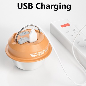 Lampe de camping LED Smiling Shark, trépied portable à 360 degrés, lampe de tente extérieure avec fonction de changement de couleur - Product Image 4