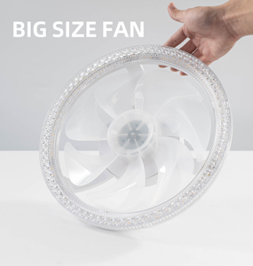 Coyoled LED quạt trần với LED ánh sáng Ổ cắm quạt ánh sáng E27 chủ fan với ánh sáng điều khiển từ xa Đèn trần - Product Image 4