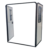 Portes de camping-car, double porte RV avec fenêtre coulissante à coins arrondis 400x700mm pour fourgon aménagé