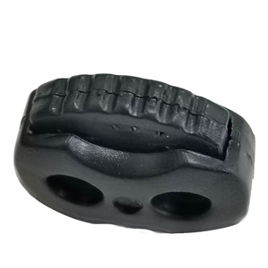 Juke Plastic Cord Buckle Double Hole <b>Spring</b> <b>Clip</b> Buckle For Bags And Apparel Black Durable Eyelet Buttons - Product Image 2