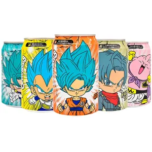 330ml Dragon Ball Ocean Bomb Refrigerantes de Frutas Exóticas Soda com Sabor Peach Espumante Água Carbonatada do Japão