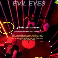Suivi des yeux du ciel Jeu sensoriel intérieur Bloc de saut Puzzle Escalade Lancer Pipe Ball Escape Room Activation