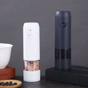 New Rechargeable Mill Pepper and Spice <b>Salt</b> Grinder With LED Light Adjustable <b>Coarseness</b> Kitchen Grinder - Product Image 1