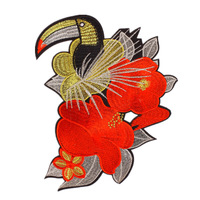 Nouvelles Appliques Brodés Économiques à Thermocoller : Aigle, Flamant Rose, Hibou