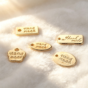 Custom Manufacture Metal Logo Tags Private Brand Sew-on <b>Labels</b> Accept Custom Design Metal <b>Name</b> Badges for Garment & Luggage - Product Image 3