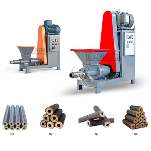 Ligne de fabrication de briquettes de charbon de bois carbonisé en forme de bâton hexagonal, à partir de biomasse et de sciure de bois, par extrusion à vis - Product Image 3