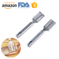 Accessoires de cuisine, gadgets pour la maison et la cuisine, vente chaude, grattoir à écailles de poisson professionnel en acier inoxydable, outils de cuisine