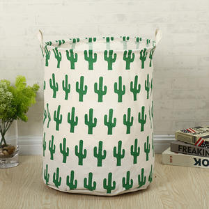 Panier à linge pliable en corde de coton de haute qualité pour le stockage, panier à linge tissé avec poignée - Product Image 6