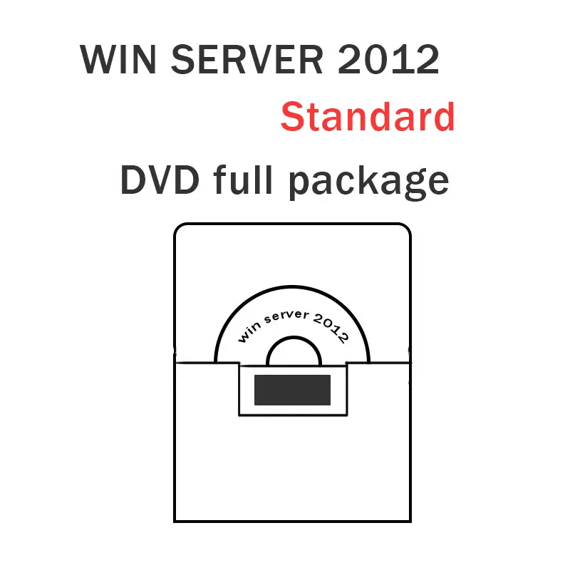 Sıcak satış win server 2012 standart dvd lisans anahtarı 100% online aktivasyon win server 2012 standart dvd win server 2012 std dvd