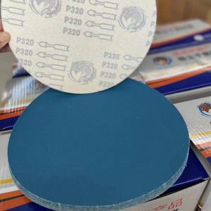 Disques abrasifs adhésifs bleus P120 de 4 et 5 pouces en alumine pour le polissage et le ponçage du métal, du bois et de la peinture - Product Image 2