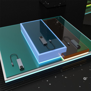 Hot bán hợp kim nhôm Loại C để HDTV 5 trong 1 USB 3.0 <span class=keywords><strong>HUB</strong></span> Xách Tay USB C RJ45 PD Docking Station cho <span class=keywords><strong>MacBook</strong></span> Pro không khí - Product Image 5