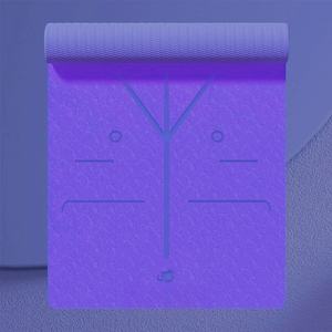 2025 TPE antideslizante resistente al agua 8mm de espesor 183cm de longitud fácil de limpiar esterilla de Yoga personalizada plegable de alta calidad para uso femenino - Product Image 3