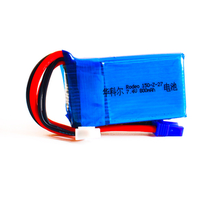Aoda 2 3 uds 7,4 V 800mAh 35C 2s batería Lipo EC2 enchufe para <span class=keywords><strong>Walkera</strong></span> <span class=keywords><strong>Rodeo</strong></span> <span class=keywords><strong>150</strong></span> F150 RC Quadcopter Drone RC modelo - Product Image 4