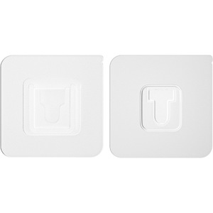 Wall Mounted Snap On Bathroom Hooks Strong Adhesive Transparent Plastic <b>Socket</b> Fixing Clips Punch Free Dustproof <b>Cover</b> Rectangle - Product Image 3